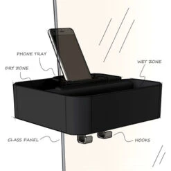 Tiger Douchemand Voor Douchewand 2-store Zwart -InterieurKunst Verkoopwinkel 123 8043