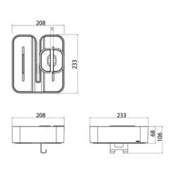 Tiger Douchemand Voor Douchewand 2-store Zwart -InterieurKunst Verkoopwinkel 123 8047
