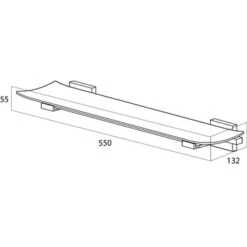 Tiger Planchet Zenna Chroom/Wengé -InterieurKunst Verkoopwinkel 123 8057