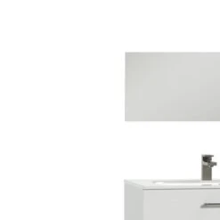 Tiger Badkamermeubel Studio 80cm Hoogglans Wit Met Ronde RVS Greep -InterieurKunst Verkoopwinkel 123 8063