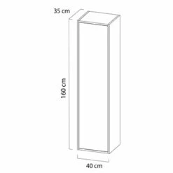 Tiger Helsinki Kolomkast 40 Cm Naturel Eiken -InterieurKunst Verkoopwinkel 123 8111