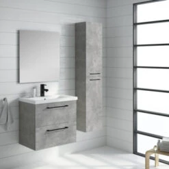 Atlantic Badmeubelset Sienna 60 Cm Beton -InterieurKunst Verkoopwinkel 123 8115