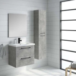 Atlantic Badmeubelset Sienna 60 Cm Beton -InterieurKunst Verkoopwinkel 123 8116