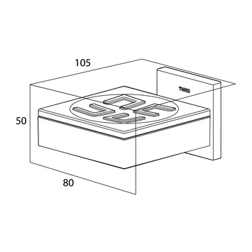 Tiger Zeepbakje Items Hangend RVS 4 Tiger Zeepbakje Items Hangend RVS - Afbeelding 4