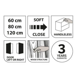TIGER S-line Spiegelkast 60cm Chalet Eiken -InterieurKunst Verkoopwinkel 123 8174