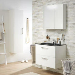 Tiger Spiegelkast S-Line 80cm Sneeuwwit -InterieurKunst Verkoopwinkel 123 8181