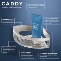 Tiger Caddy Hoekkorf Klein RVS 16 Tiger Caddy Hoekkorf Klein RVS -InterieurKunst Verkoopwinkel 123 8230