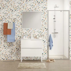 Tiger S-line Frame Spiegel 60x70 Cm Mat Wit -InterieurKunst Verkoopwinkel 123 8316