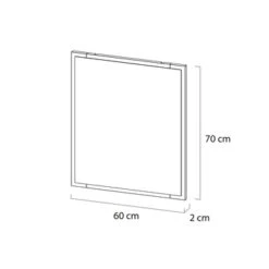 Tiger S-line Frame Spiegel 60x70 Cm Mat Wit -InterieurKunst Verkoopwinkel 123 8318