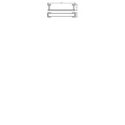 Haceka Handdoekrek Edge Chroom -InterieurKunst Verkoopwinkel 123 8324