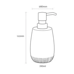 Sealskin Zeepdispenser Braid Lichtgrijs -InterieurKunst Verkoopwinkel 123 8332