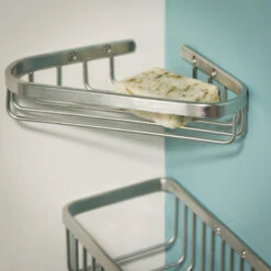 Tiger Zeepbakje Exquisit Voor Hoek Hangend RVS -InterieurKunst Verkoopwinkel 123 8607