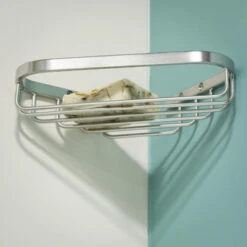 Tiger Zeepbakje Exquisit Voor Hoek Hangend RVS -InterieurKunst Verkoopwinkel 123 8608