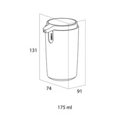 Tiger Zeepdispenser Carv Vrijstaand 175 Ml Zwart -InterieurKunst Verkoopwinkel 123 8629