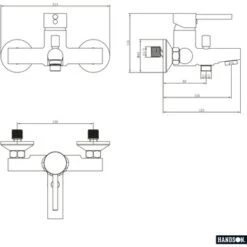 Handson Badkraan Oscar Chroom 15 Cm -InterieurKunst Verkoopwinkel 123 8682