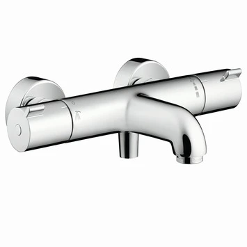 Hansgrohe Thermostatische Badkraan MyFox Chroom 15 Cm 1 Hansgrohe Thermostatische Badkraan MyFox Chroom 15 Cm