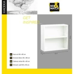 Haceka Mix&match Kast Wit 40x40 Cm -InterieurKunst Verkoopwinkel 123 8930