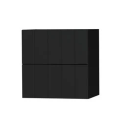 Tiger Maryport Badkamermeubelset 60 Cm Mat Zwart Met Matzwarte Polybeton Wastafel En Matzwarte Grepen -InterieurKunst Verkoopwinkel 123 8966