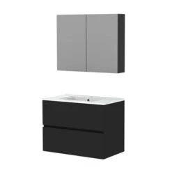 Atlantic By Allibert Badmeubelset Donna 80 Cm Mat Zwart