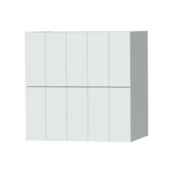 Tiger Maryport Badkamermeubelset 60 Cm Mat Wit Met Wit Glanzende Polybeton Wastafel En Matzwarte Grepen -InterieurKunst Verkoopwinkel 123 9115