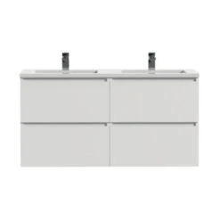 Tiger Karlo Badkamermeubel 120 Cm Hoogglans Wit Met Wastafel Hoogglans Wit -InterieurKunst Verkoopwinkel 123 9169