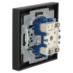 Busch-Jaeger Future Linear Enkel Geaard Stopcontact Zwart -InterieurKunst Verkoopwinkel 123 920