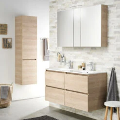 Tiger Karlo Kolomkast Naturel Eiken 160 Cm -InterieurKunst Verkoopwinkel 123 9249