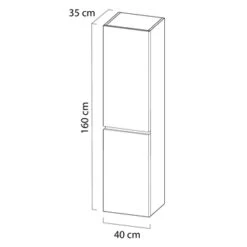 Tiger Karlo Kolomkast Naturel Eiken 160 Cm -InterieurKunst Verkoopwinkel 123 9251