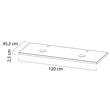 Tiger Maryport Badkamermeubelset 120 Cm Mat Wit Met Licht Eiken Houten Wasblad, Keramische Opzetkom En Matzwarte Grepen 10 Tiger Maryport Badkamermeubelset 120 Cm Mat Wit Met Licht Eiken Houten Wasblad, Keramische Opzetkom En Matzwarte Grepen - Afbeelding 10