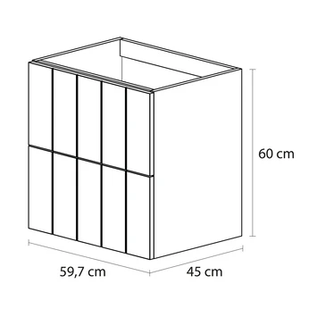 Tiger Maryport Badkamermeubelset 60 Cm Mat Wit Met Matzwarte Polybeton Wastafel En Matzwarte Grepen 10 Tiger Maryport Badkamermeubelset 60 Cm Mat Wit Met Matzwarte Polybeton Wastafel En Matzwarte Grepen - Afbeelding 10
