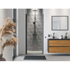 Tiger Reverse Meubelset 120 Cm Met 2 Lades Chalet Eik / Mat Zwart Inclusief Quadro Wastafel Dubbel Mat Zwart -InterieurKunst Verkoopwinkel 123 9490