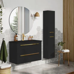 Atlantic kolomkast Stella Mat Zwart -InterieurKunst Verkoopwinkel 123 9571