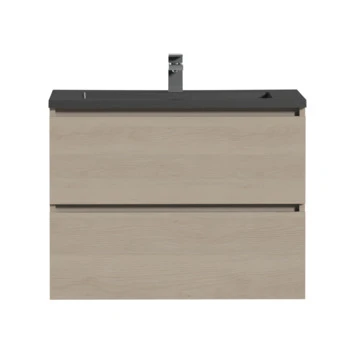 Tiger Karlo Badkamermeubel 80 Cm Naturel Eiken Met Wastafel Zwart 3 Tiger Karlo Badkamermeubel 80 Cm Naturel Eiken Met Wastafel Zwart - Afbeelding 3