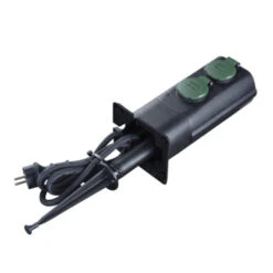 Handson Tuinpaal Met Stekkerdozen Zwart -InterieurKunst Verkoopwinkel 123 971