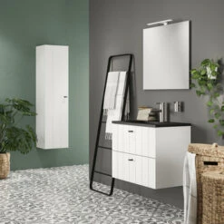 Tiger Maryport Badkamermeubelset 80 Cm Mat Wit Met Matzwarte Polybeton Wastafel En Matzwarte Grepen 19 Tiger Maryport Badkamermeubelset 80 Cm Mat Wit Met Matzwarte Polybeton Wastafel En Matzwarte Grepen -InterieurKunst Verkoopwinkel 123 9847