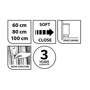 Tiger Badmeubelset Pocket 100 Cm Met 2 Lades Naturel Eik Incl. Looppoten 5 Tiger Badmeubelset Pocket 100 Cm Met 2 Lades Naturel Eik Incl. Looppoten - Afbeelding 5