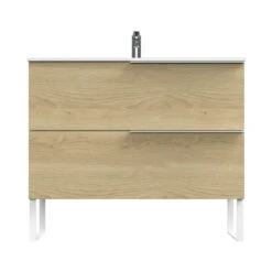 Tiger Badmeubelset Pocket 100 Cm Met 2 Lades Naturel Eik Incl. Looppoten 18 Tiger Badmeubelset Pocket 100 Cm Met 2 Lades Naturel Eik Incl. Looppoten -InterieurKunst Verkoopwinkel 123 9928